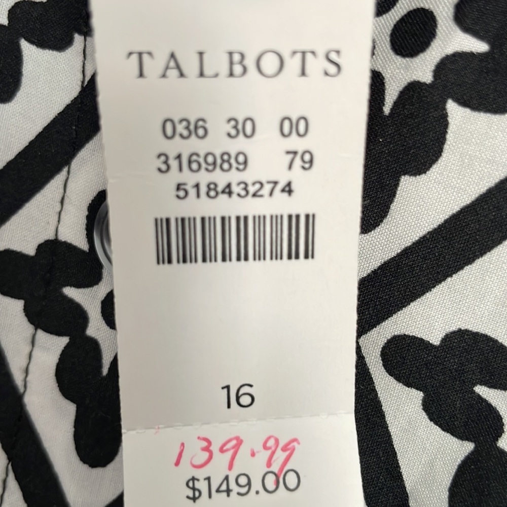 Talbots Cotton Sundress - 16 - NWT - Picture 8 of 8